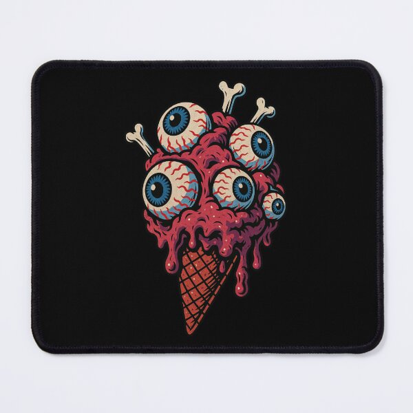 Item preview, Eye Scream Cone Creepy Dessert Horror Art designed and sold by Victor Shadehorn.