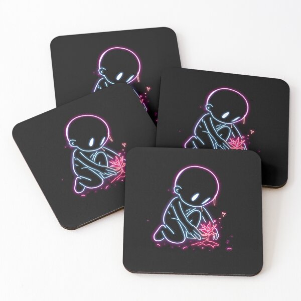Item preview, Neon Pop Art Character Growing a Plant – Vibrant Street Art Illustration designed and sold by PLUSHIWORLDtm.