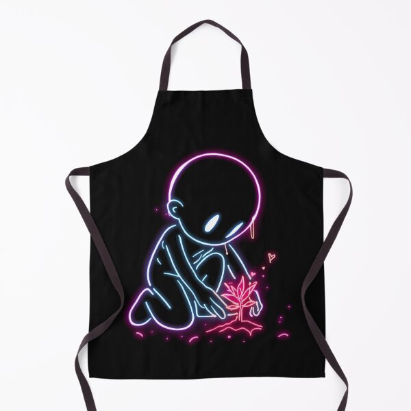 Item preview, Neon Pop Art Character Growing a Plant – Vibrant Street Art Illustration designed and sold by PLUSHIWORLDtm.