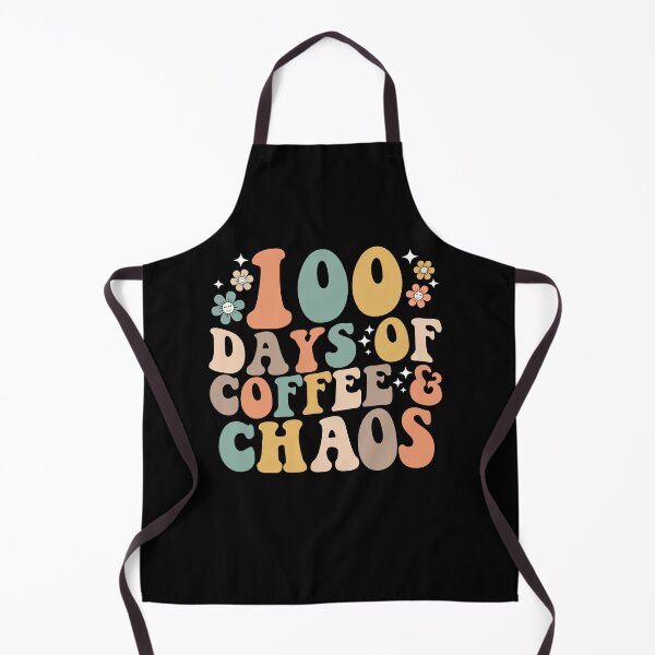 Item preview, 100 días de café y caos | Frase divertida sobre el café para maestras y madres | Diseño retro de hitos escolares designed and sold by Alluka Brand.