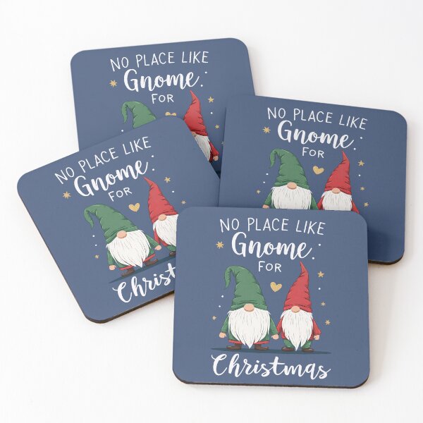 Item preview, No Place Like Gnome For Christmas, Cute Holiday Pun designed and sold by DoceVaga.