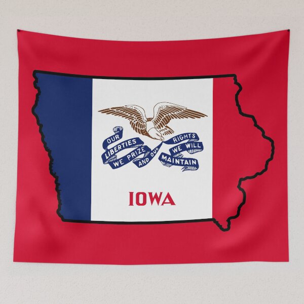 Item preview, State Flag Map of IOWA designed and sold by HFYD.