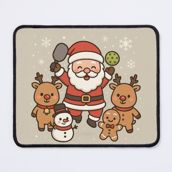 Item preview, Santa and Christmas Pickleball Crew designed and sold by Prints-by-Olaf.