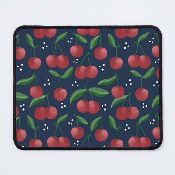Item preview, Cherries! Navy designed and sold by Willow & Grace Designs.