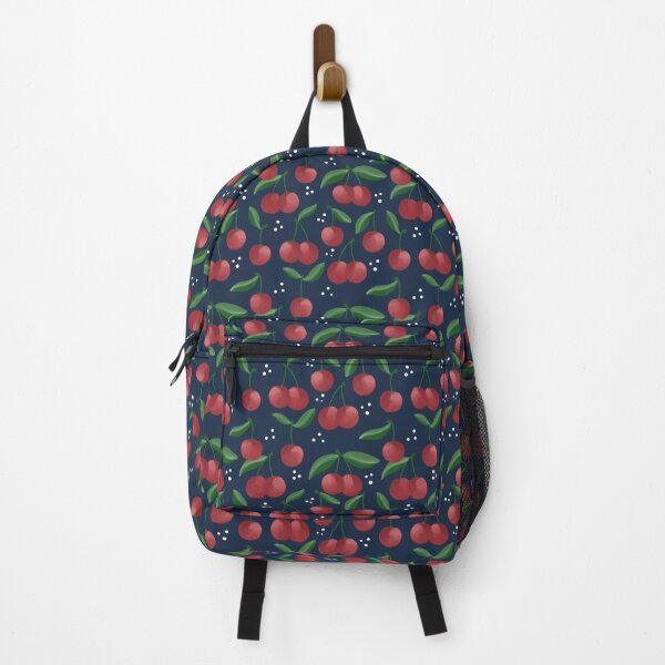 Item preview, Cherries! Navy designed and sold by Willow & Grace Designs.