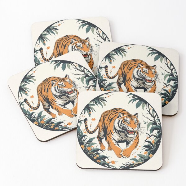 Item preview, Tiger Running In Jungle  designed and sold by Horse Designs .