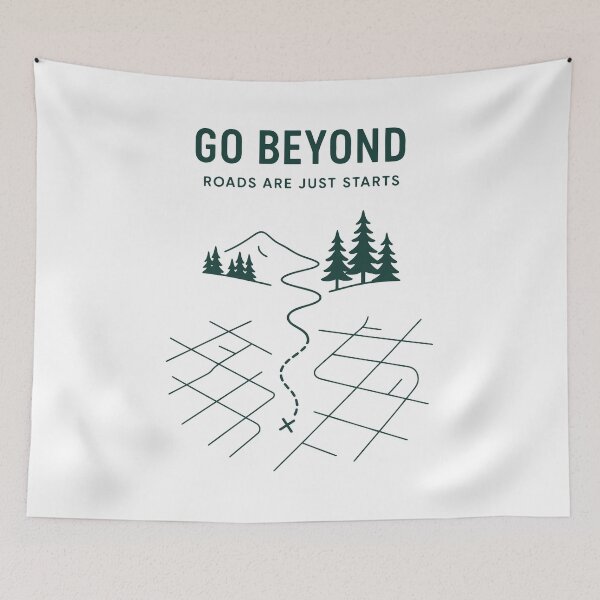 Item preview, Go Beyond Adventure Map designed and sold by SnappyPNG.