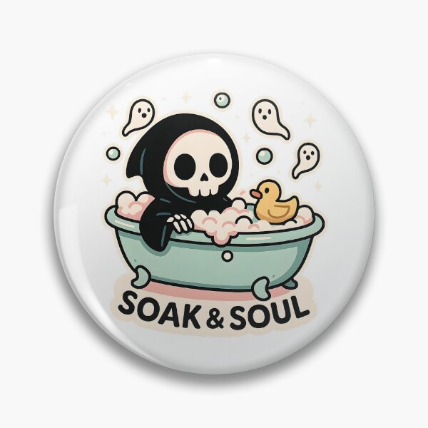 Item preview, Soak & Soul! - Cute Grim Reaper Bubble Bath designed and sold by Cheerioza.