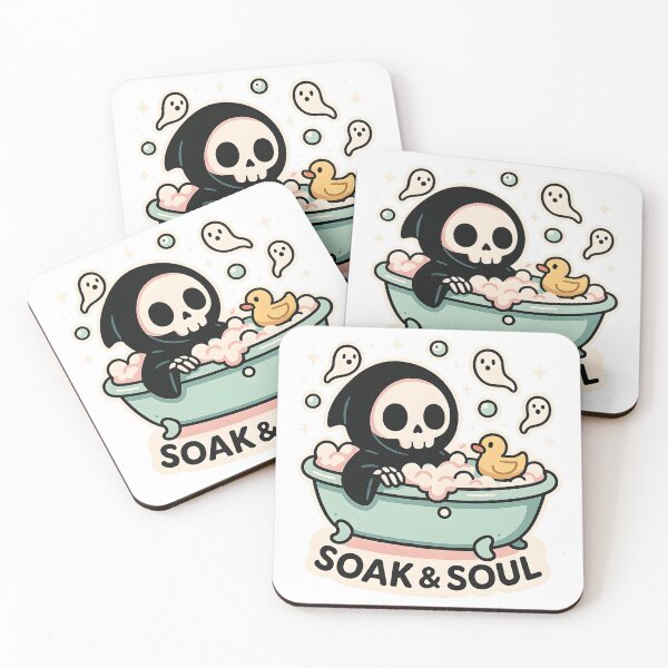 Item preview, Soak & Soul! - Cute Grim Reaper Bubble Bath designed and sold by Cheerioza.
