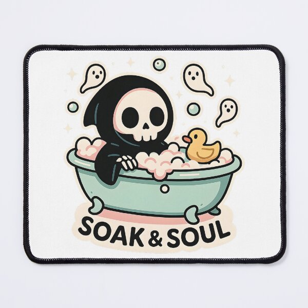 Item preview, Soak & Soul! - Cute Grim Reaper Bubble Bath designed and sold by Cheerioza.