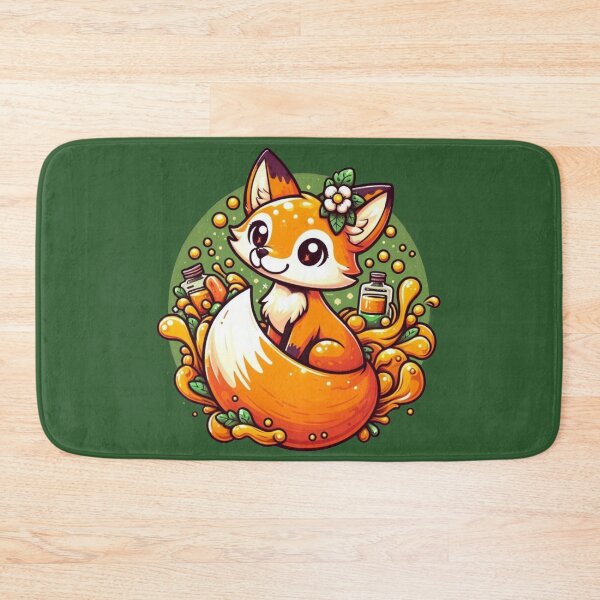 Item preview, Kawaii Potion Fox Herbal Elixir Art designed and sold by BigBlueArt.