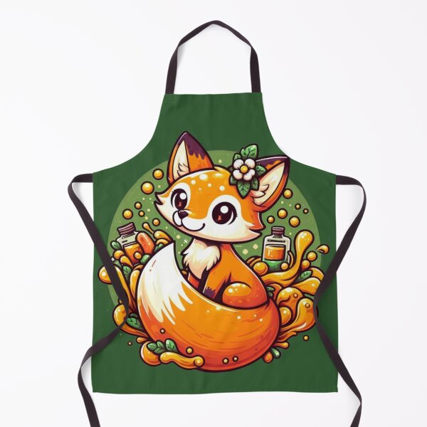 Item preview, Kawaii Potion Fox Herbal Elixir Art designed and sold by BigBlueArt.