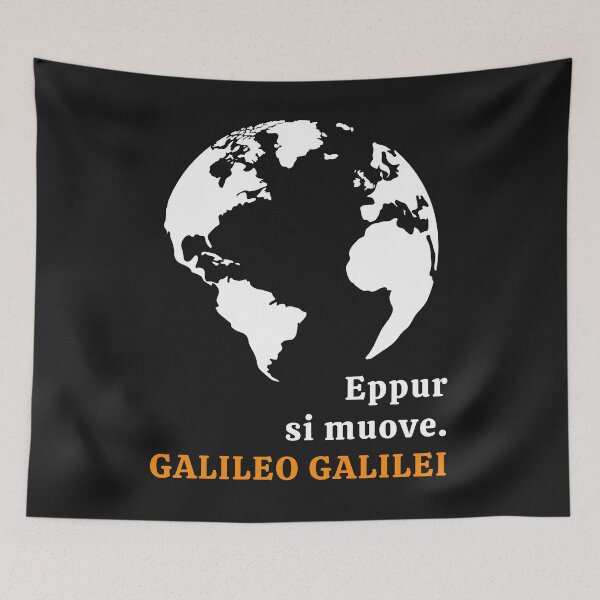 Item preview, Eppur Si Muove – Galileo Earth Silhouette designed and sold by Anniko Art Studio.