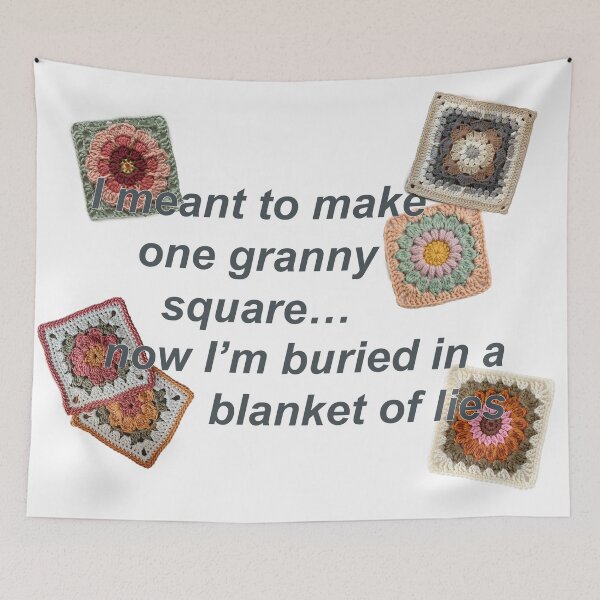 Item preview, Granny Squares: Blanket of Lies Crochet designed and sold by Wenby-Weaselbee.