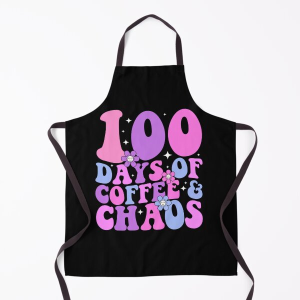 Item preview, 100 días de café y caos | Frase divertida sobre el café para maestras y madres | Diseño retro de hitos escolares designed and sold by Alluka Brand.