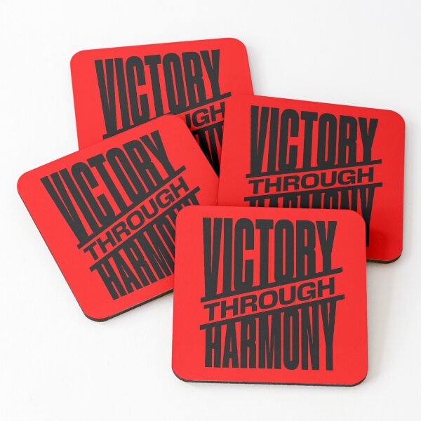 Item preview, Victory through Harmony black designed and sold by VRedBaller.