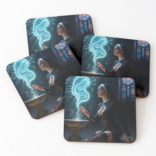 Item preview, Nun kneeling amoeba   designed and sold by CathryneDelamort.