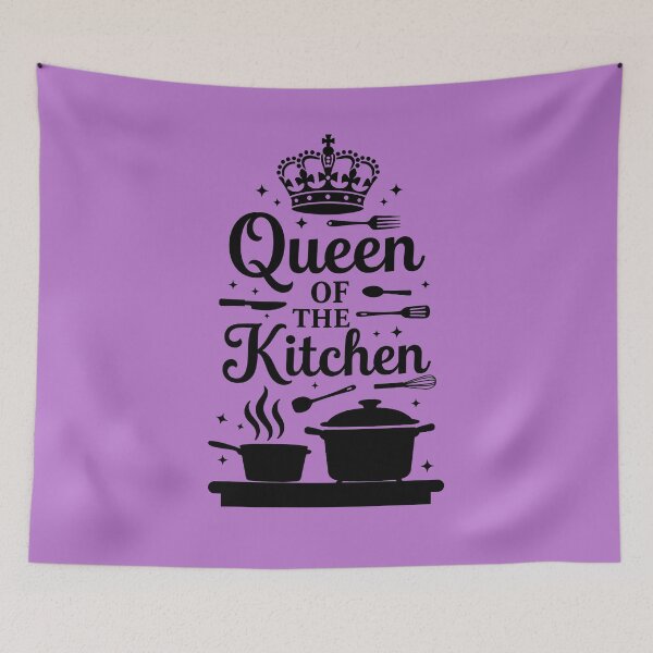 Item preview, Queen Of The Kitchen. Funny Kitchen Quote. Mom's Kitchen designed and sold by DesignHouse07.