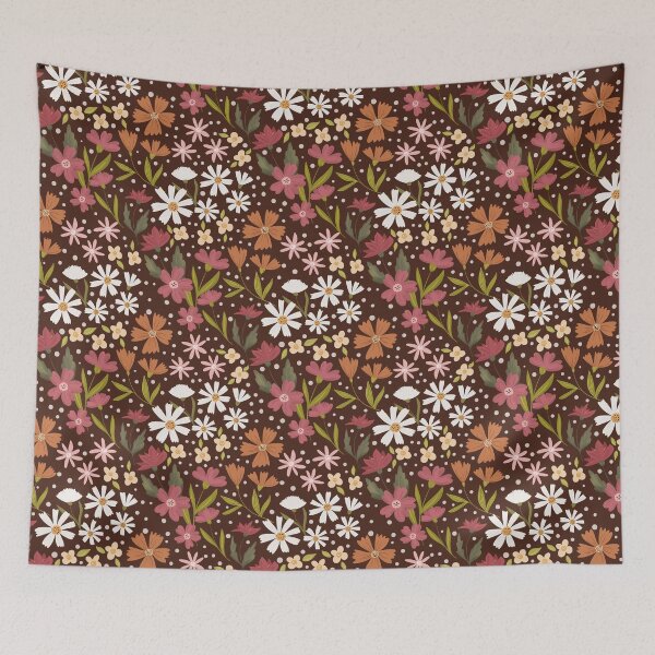 Item preview, Graceful Floral - dark designed and sold by Willow & Grace Designs.