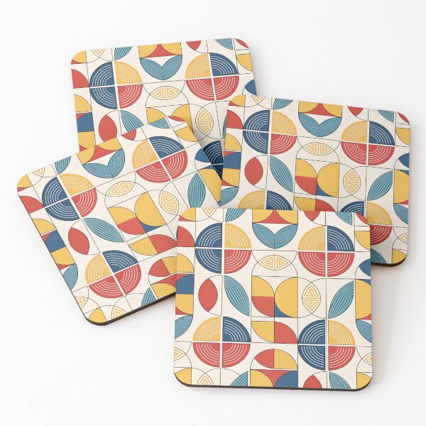Item preview, Geometric shapes  , retro tile designed and sold by Lucky 777.