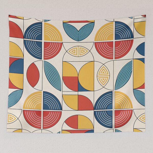 Item preview, Geometric shapes  , retro tile designed and sold by Lucky 777.