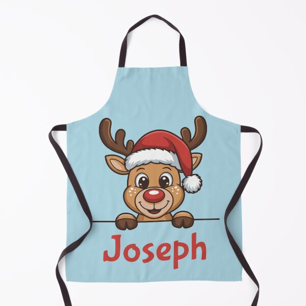 Artikelvorschau, Niedliche Weihnachtsrentier-Grafik mit Weihnachtsmannmütze von Joseph | Personalisierte Geschenkidee für Weihnachten entworfen und verkauft von 89BLACK.