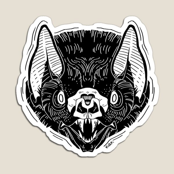 Item preview, Bat Face - Black designed and sold by flaroh.