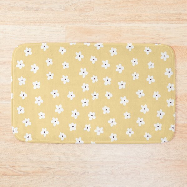 Item preview, Dainty White Floral butter yellow designed and sold by Willow & Grace Designs.