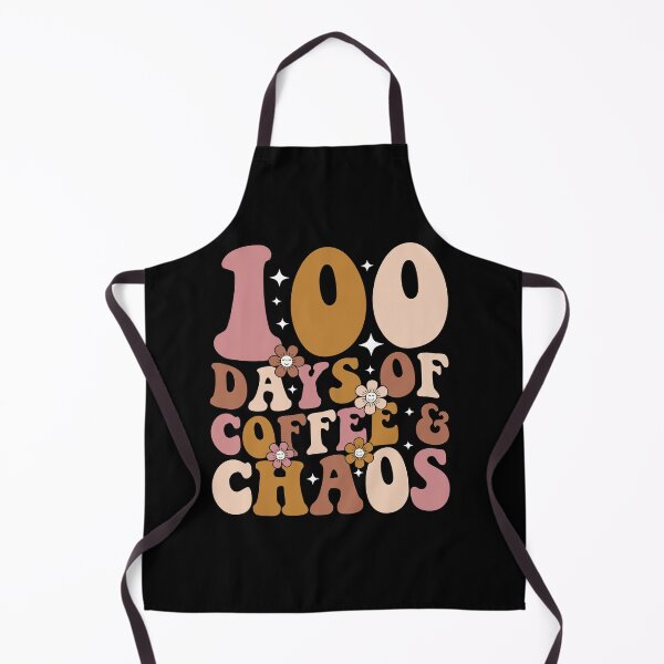 Item preview, 100 días de café y caos | Frase divertida sobre el café para maestras y madres | Diseño retro de hitos escolares designed and sold by Alluka Brand.