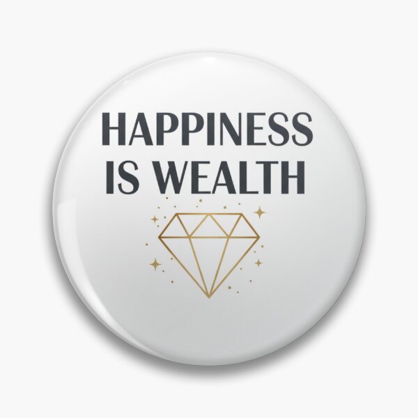 Item preview, HAPPINESS IS WEALTH T-shirt | Gratitude, Mental Health & Minimalist Chic Tee designed and sold by MINIMA.LIGN.