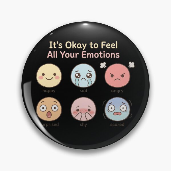 Item preview, It’s Okay to Feel All Your Emotions – Emotional Awareness Kawaii Design designed and sold by CuteOasis.