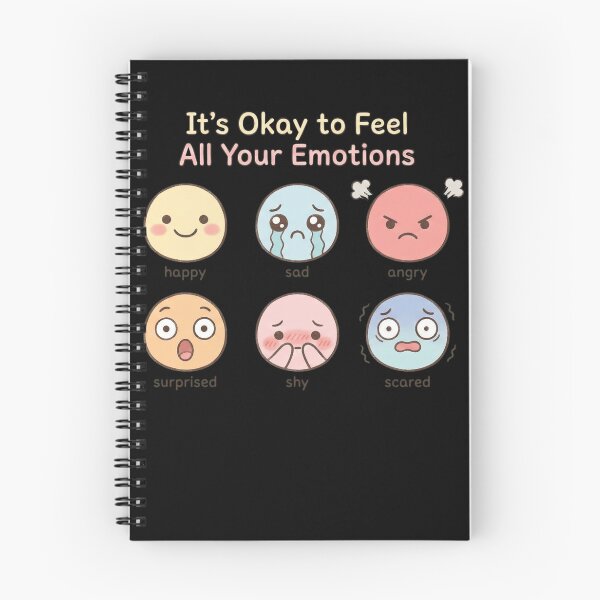 Item preview, It’s Okay to Feel All Your Emotions – Emotional Awareness Kawaii Design designed and sold by CuteOasis.