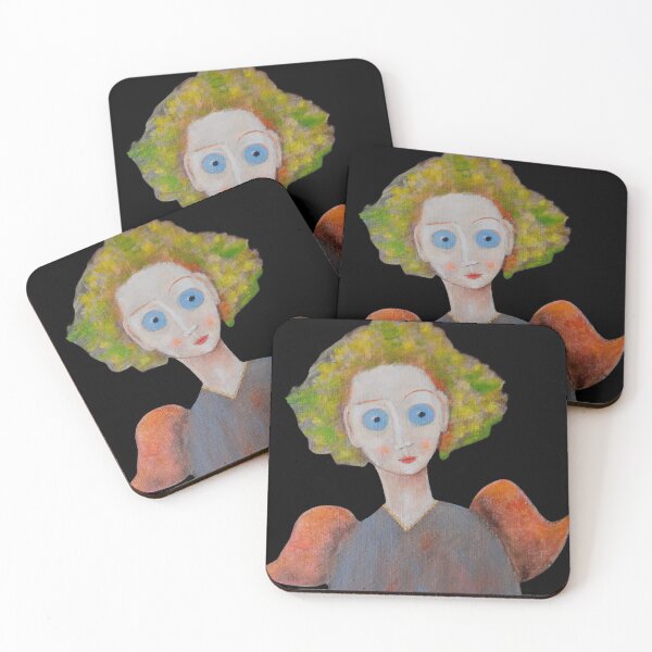 Item preview, Blue eyed angel portrait designed and sold by MaPerle.
