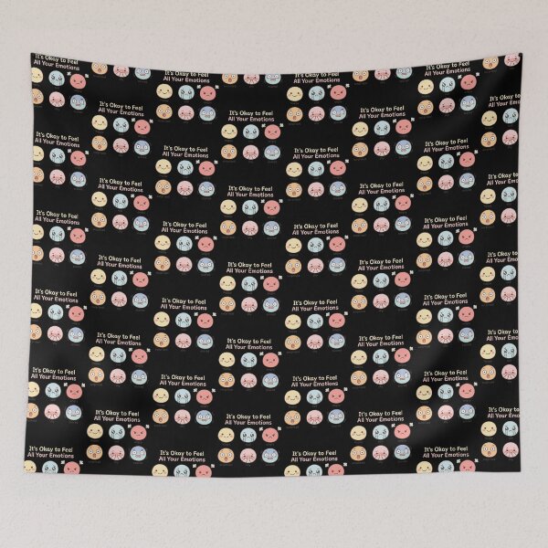 Item preview, It’s Okay to Feel All Your Emotions – Emotional Awareness Kawaii Design designed and sold by CuteOasis.