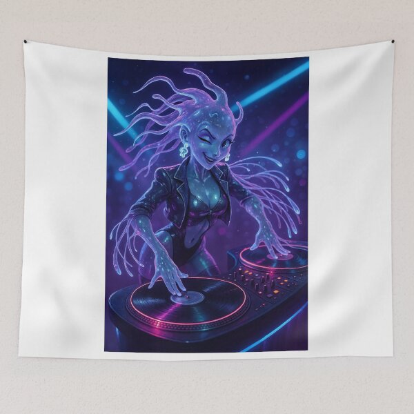 Item preview, Amoeba monster girl DJ  designed and sold by CathryneDelamort.