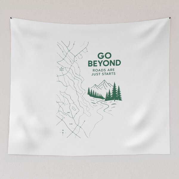 Item preview, Go Beyond Adventure Map designed and sold by SnappyPNG.
