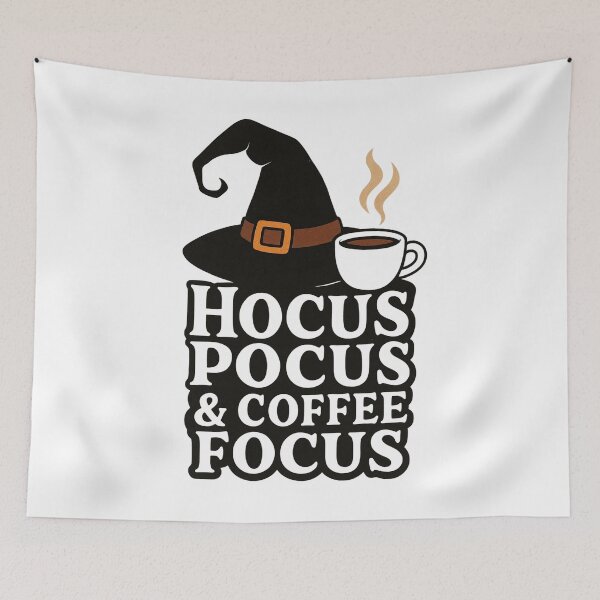 Item preview, HOCUS POCUS & COFFEE FOCUS designed and sold by HaarlemPinupParadise.