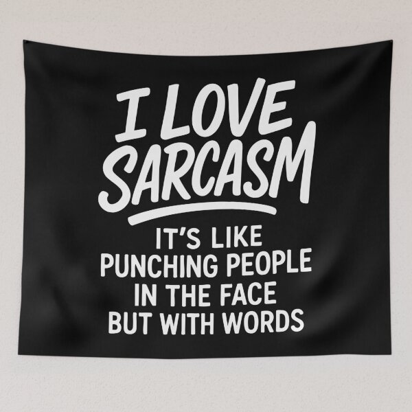 Item preview, I Love Sarcasm Verbal Punchline Humor Design designed and sold by Victor Shadehorn.