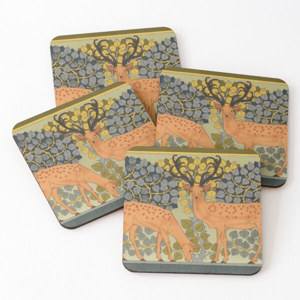 Item preview, Maurice Pillard Verneuil Stags and Does designed and sold by HiddenWalnuts.
