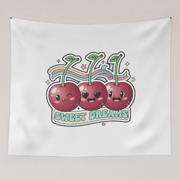 Item preview, Cherry Girl Sticker – Aesthetic Red Fruit Art designed and sold by Vrixat.
