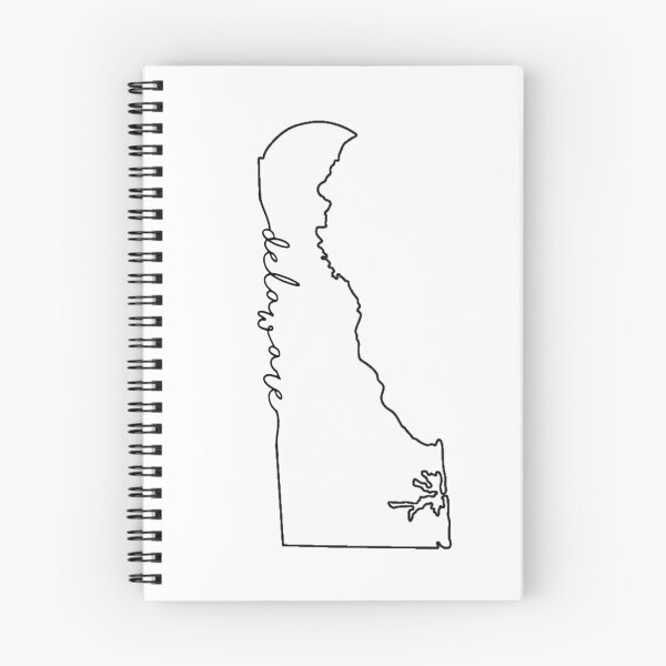 Item preview, cursive delaware outline designed and sold by Regina Donato.