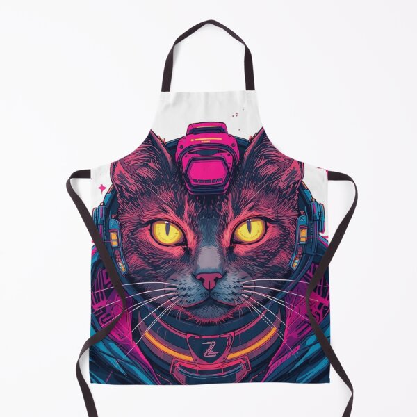 Item preview, Cyberpunk Neon Cat – Futuristic Vaporwave Design designed and sold by SmartNeoZenUIXR.