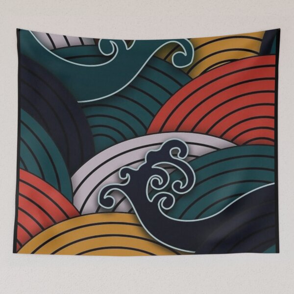 Item preview, Waves and lines  designed and sold by GraphicMondaze.