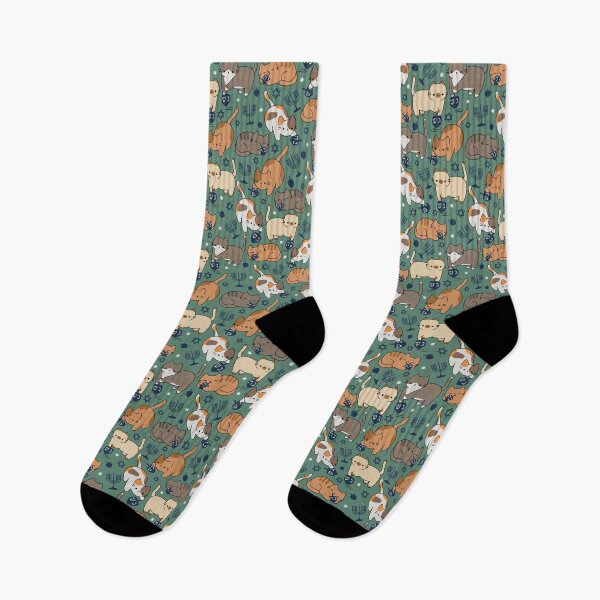 Item preview, Copy of Hanukkah Dreidel Cats [color: basil] designed and sold by Becca Alessi.