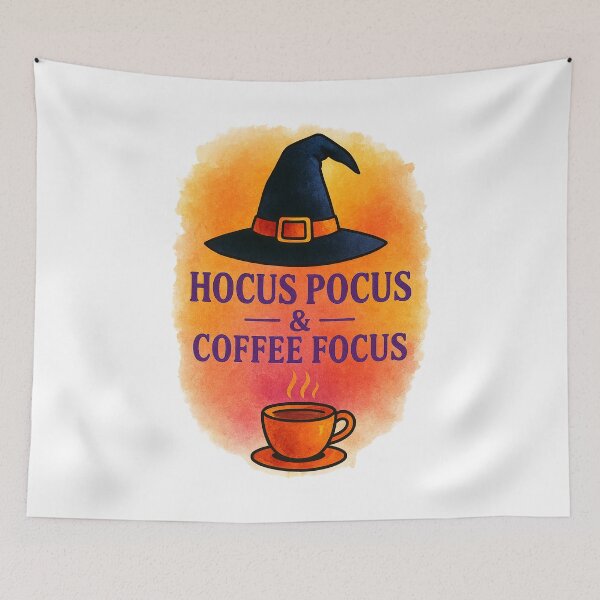 Item preview, HOCUS POCUS & COFFEE FOCUS designed and sold by HaarlemPinupParadise.