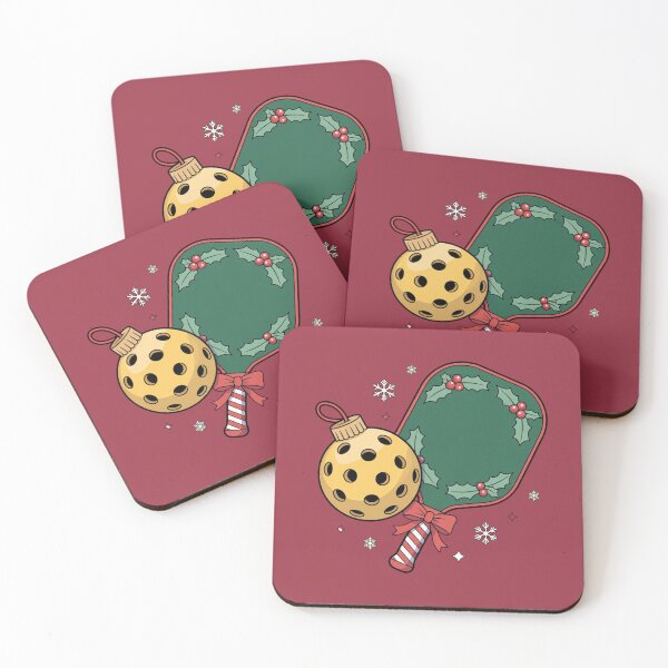 Item preview, Merry Christmas Pickleball Ball Xmas designed and sold by Prints-by-Olaf.