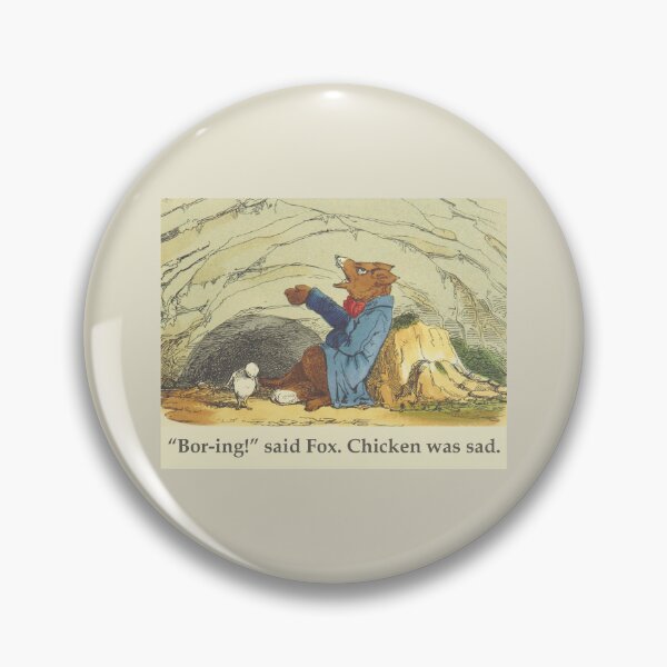Item preview, Fox and Chicken - Boring designed and sold by helengarvey.