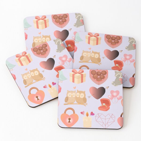 Item preview, Valentine Cute Love Stickers Pack — romantic animals, hearts & pastel icons designed and sold by CheriTanya.