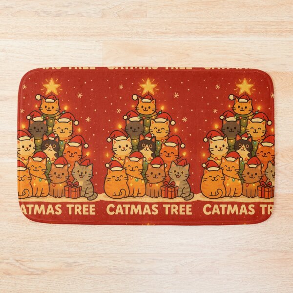 Item preview, Cat Christmas Tree designed and sold by PopCultureAndStuff.