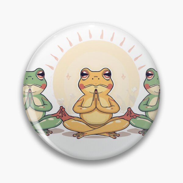 Item preview, Zen Yoga Frogs – Cute Meditation Design designed and sold by SmartNeoZenUIXR.